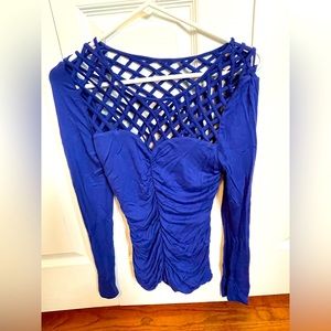 Venus XS cage top shirt with sweetheart neckline